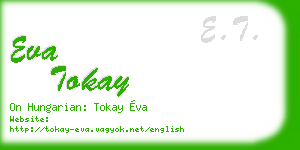 eva tokay business card